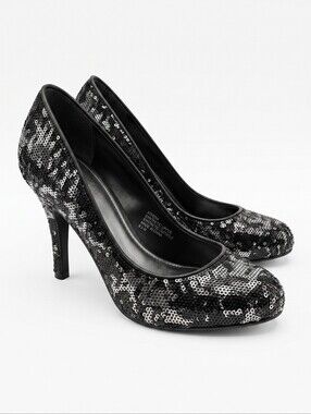 White House Black Market Sequined Party Heels